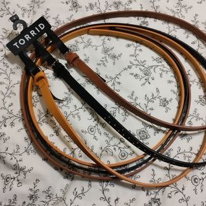 Torrid skinny belt trio size 4